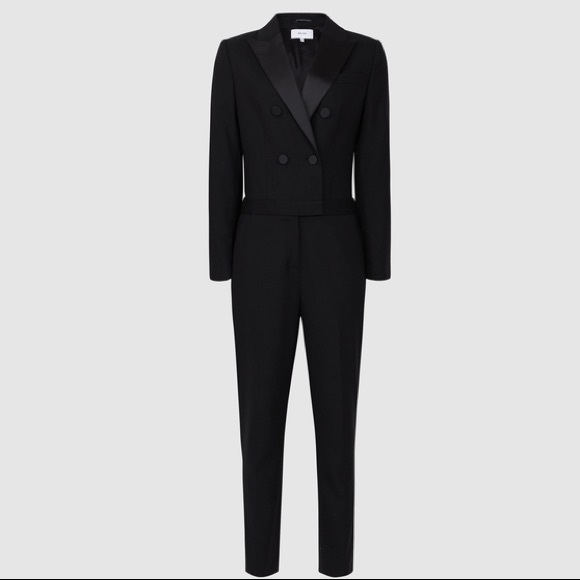 Reiss Pants - REISS MARIANNA Tuxedo One piece Jumpsuit
